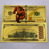 58 Designs MARVEL HEROS Gold Banknotes and coins for Selection