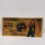 6 Designs Cowboy Bebop Gold Banknotes and Coins for Selection