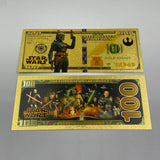 38 Designs Star Wars Gold Banknotes and Coins for Selection