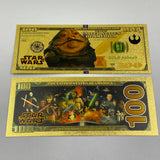 38 Designs Star Wars Gold Banknotes and Coins for Selection