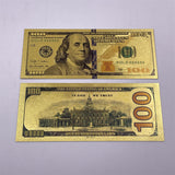 Wholesale Mixed styles America Banknote USD Dollar Banknote in 24K Gold Plated For Collection Gift