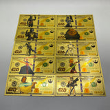 38 Designs Star Wars Gold Banknotes and Coins for Selection