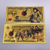 5 Designs Akame ga KILL Gold Banknotes and Coins for Selection