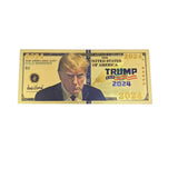 Donald Trump Keep America Great Again Trump 2024 Gold Plated Banknote Gold Foil Banknote Plastic Banknote Collection Gift