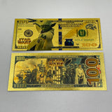 38 Designs Star Wars Gold Banknotes and Coins for Selection