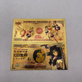 16 Designs Sailor Moon Gold Banknotes and coins for Selection