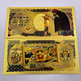 75 Designs ONE PIECE  Gold Banknotes and coins for Selection