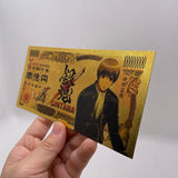 5 Designs GINTAMA Gold Banknotes  for Selection