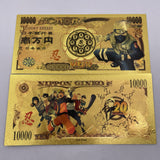 36 Designs NARUTO Gold Banknotes and coins for Selection