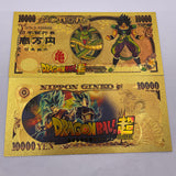 48 Designs Dragon Ball Z Gold Banknotes and coins for Selection