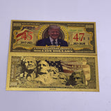 7 Types Trump 2025 The President Donald Trump 45/47 THE KING RETURNS Gold Plated Banknote Gold Foil Banknote Plastic Banknote Collection Gift