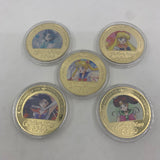 16 Designs Sailor Moon Gold Banknotes and coins for Selection