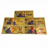 Donald Trump 5 Designs 2024 Take America Back Trump 2024 Gold Plated Banknote 24K Gold Foil Banknote Collect Commemorative Gifts