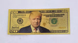 8 Types Donald Trump 1/2/5/10/20/50/100/2024 Gold Plated Banknote Trump 2024 Gold Foil Banknote For Collection