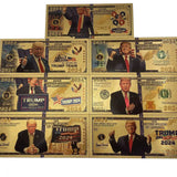 7 Types 1 pc/lot The United States Of America President Donald Trump Gold Plated Banknote 24K Gold Foil Banknote 2024 Gifts For Fans