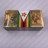 ONE YOTTALILION DOLLARS Gold Plated Banknote Of Zimbabwe Gold Foil Banknote Animal Banknote Commemorative Dollars Banknotes For Gift
