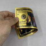 Donald Trump Gold Plated Banknotes American President Never Raise Assassination Fake Plastic Card Gift For Fans Collection