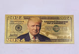 8 Types Donald Trump 1/2/5/10/20/50/100/2024 Gold Plated Banknote Trump 2024 Gold Foil Banknote For Collection