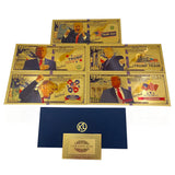 Donald Trump 5 Designs 2024 Take America Back Trump 2024 Gold Plated Banknote 24K Gold Foil Banknote Collect Commemorative Gifts