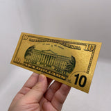 Hot Products 8 Types The US President Of Donald Trump 1/2/5/10/20/50/100/2024 Gold Plated Banknote Trump 2024 Gold Foil Banknote For Collection