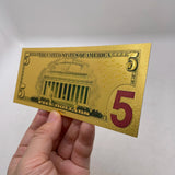Hot Products 8 Types The US President Of Donald Trump 1/2/5/10/20/50/100/2024 Gold Plated Banknote Trump 2024 Gold Foil Banknote For Collection