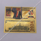 7 Types 1 pc/lot The United States Of America President Donald Trump Gold Plated Banknote 24K Gold Foil Banknote 2024 Gifts For Fans