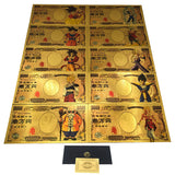 48 Designs Dragon Ball Z Gold Banknotes and coins for Selection