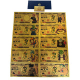 48 Designs Dragon Ball Z Gold Banknotes and coins for Selection