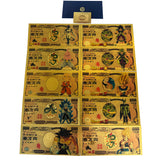 48 Designs Dragon Ball Z Gold Banknotes and coins for Selection