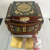 Chinese Antique Golden Gun Imperial Box United States of America Royal Presidential Golden Gun Box 5/7 Shots for Collection Box