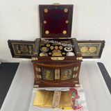 Chinese Antique Golden Gun Imperial Box United States of America Royal Presidential Golden Gun Box 5/7 Shots for Collection Box