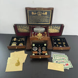Chinese Antique Golden Gun Imperial Box United States of America Royal Presidential Golden Gun Box 5/7 Shots for Collection Box