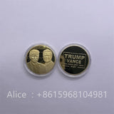 2024 Make America Great Again Gold Silver Plated Coin 24k Presidential Coin Trump US Campaign Commemorative Coin Collection Gift To Send To Fans