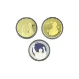 Gold Coin Pope SW, Jan Pawel II, The John Paul II, Pope Francis Cross, 1920-2020 Gold Plated Coin For Collecting Gifts