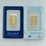 Various Types PAMP Non-magnetic 1oz/2.5g/5g/10g/20g/50g/100g Sealed Packing Copper Gold Bar 24k Gold Plated Bullion Ingot Bar Unique Serial No.