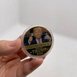 5 Types 2024 Donald Trump Gold Plated Commemorative Coin Collectibles USA President Coin  I'LL BE BACK Gifts For Fans Collection