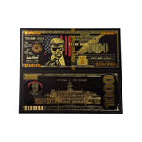 Trump Black Goden Banknotes 2024 I'll Be Back Donald Trump One Thousand Dollars Plated Banknote Collectibles Home Decor Gift