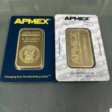 Various Types PAMP Non-magnetic 1oz/2.5g/5g/10g/20g/50g/100g Sealed Packing Copper Gold Bar 24k Gold Plated Bullion Ingot Bar Unique Serial No.