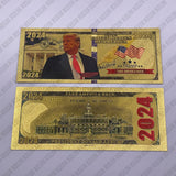 Donald Trump 5 Designs 2024 Take America Back Trump 2024 Gold Plated Banknote 24K Gold Foil Banknote Collect Commemorative Gifts