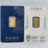 Various Types PAMP Non-magnetic 1oz/2.5g/5g/10g/20g/50g/100g Sealed Packing Copper Gold Bar 24k Gold Plated Bullion Ingot Bar Unique Serial No.