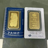Various Types PAMP Non-magnetic 1oz/2.5g/5g/10g/20g/50g/100g Sealed Packing Copper Gold Bar 24k Gold Plated Bullion Ingot Bar Unique Serial No.