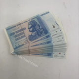 Zimbabwe Blue Banknote 100 Trillion Dollars 2008 Zimbabwe One Hundred Trillion Serial number With UV light For Nice Gift