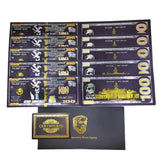 NEVER  SURRENDER New Style 2024 Black Banknotes One Hundred Dollars USA President Donald Trump Banknote Gift For Fans Collection