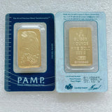 Various Types PAMP Non-magnetic 1oz/2.5g/5g/10g/20g/50g/100g Sealed Packing Copper Gold Bar 24k Gold Plated Bullion Ingot Bar Unique Serial No.