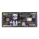 Trump 2024 IN GOD WE TRUST Black Banknotes USA President Donald Trump One Hundred Dollars Plated Banknote Gift For Fans Collection