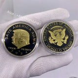Dropshipping Trump 2024 Gold And Silver Plated Coin United States President Commemorative Coin Save America Great Metal Coin For Gift