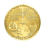 The White House Gold Coin With Case The Temple Coin The President Donald Trump Gold Plated Coin Metal Coin Collect Commemorative Gifts