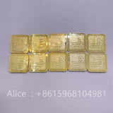 NEVER SURRENDER Donald Trump 2024 Make America Great Again Square Gold Presidential Coin Trump Flag American Commemorative Coin Collection Gift