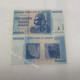 Zimbabwe Blue Banknote 100 Trillion Dollars 2008 Zimbabwe One Hundred Trillion Serial number With UV light For Nice Gift