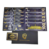 Trump Black Banknotes One Hundred Dollars USA President Donald Trump FIGHT 2024 Gold Plated Banknote Collectibles Home Decor